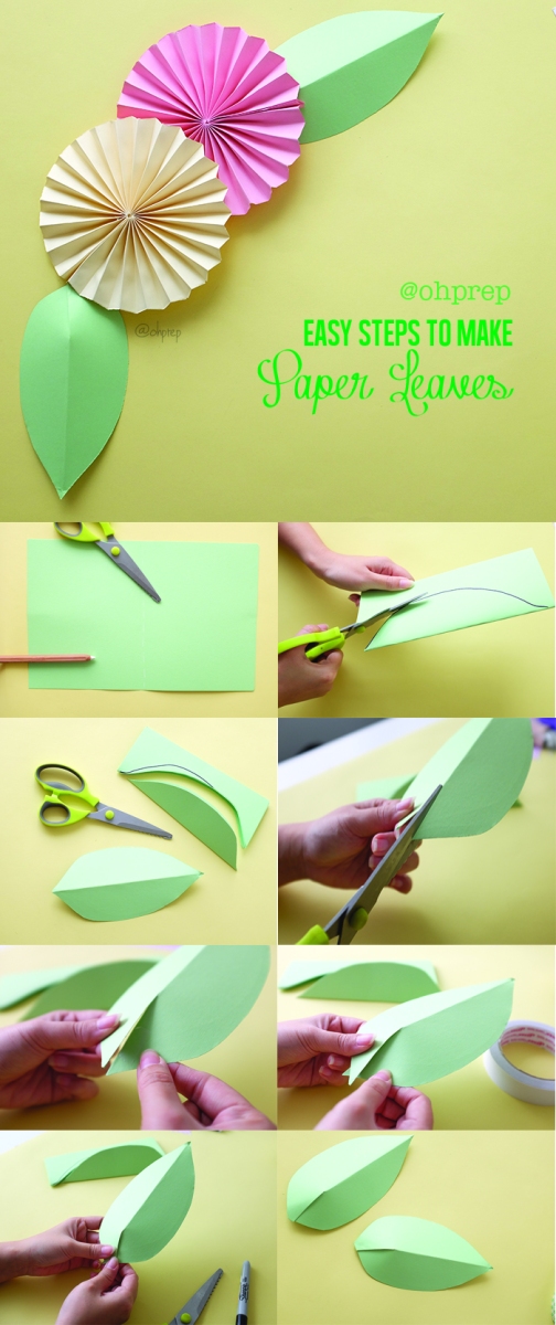 Paper Leaves : The Simple Secret of Flowers Themed Decor on